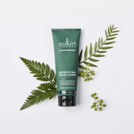 Sukin Sukin Super Greens Face Scrub 125ml - with Kale, Spirulina & Pineapple; Cruelty Free & Vegan Friendly -Polishes Leaving the Skin Smooth and Free of Impurities.