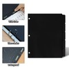 3 Ring Black Dividers, 10.9 x 8.4 Inches, 5-Tab Sturdy