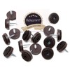 Adsamm® 16 x felt glides with screw / brown /
