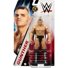 Mattel WWE Action Figure, Series #145 Gunther 6-inch Collectible with 10 Articulation Points & Life-Like Look