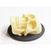 4 of 40x30mm Cream over Black Huge 3-D Skull Head,