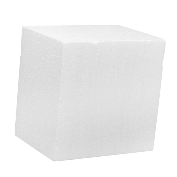EXCEART Craft Foam Block Square Foam White Plastic Block Modeling Foam