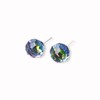 Mecresh 925 Sterling Silver Earrings, American Chain, Stud Earrings, Simple,