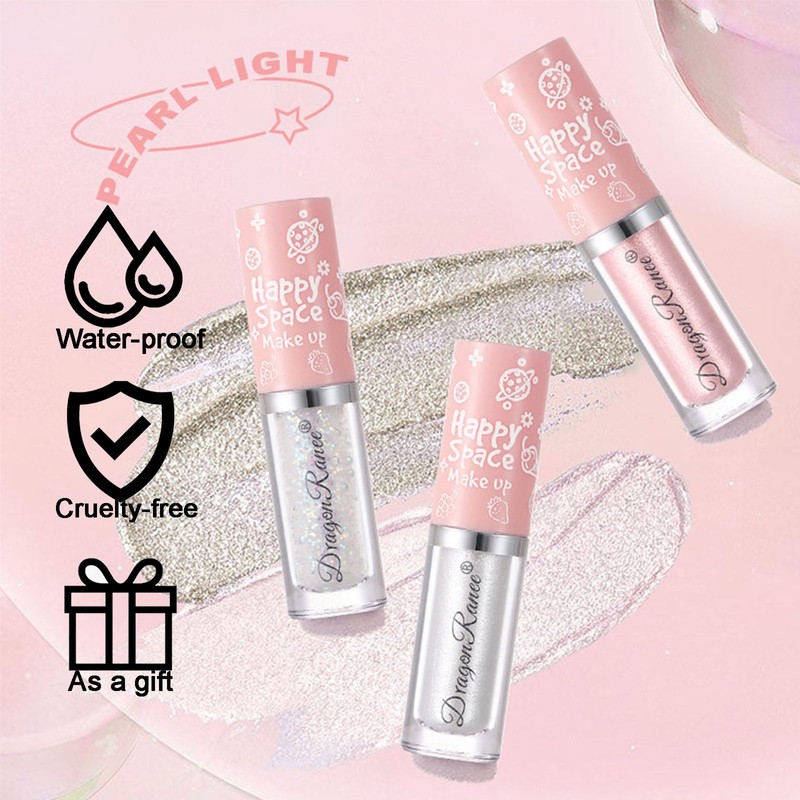 Liquid Glitter Eyeshadow Sparkly Pink Eye Shadow Highly Pigmented,Long Lasting,Quick