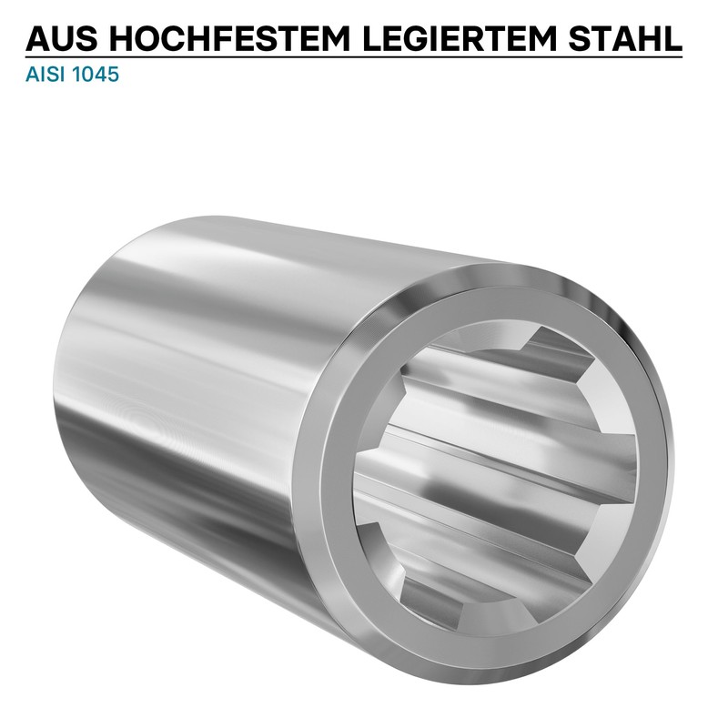 Wiltec PTO Shaft Bushing B-Type 100 mm for Multi-Spline Shaft