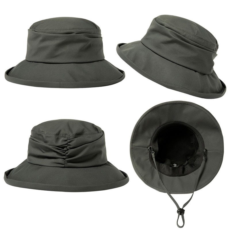 Comhats Foldable Women's Rain Hat Sun Hat Waterproof Hat with