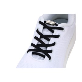 PiPitto No Tie Shoelaces Basic Colors 6 Colors for Men Women - black