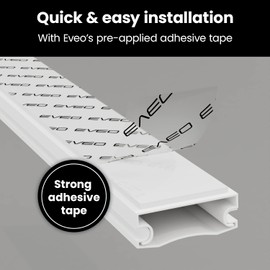 153” Cord Hider - Cable Hider - Wire Covers for Cords - Paintable Cable Concealer, Cable Hider, Wire hiders for TV on Wall - Cable Management Cord Hider Wall -Cable Raceway -White Cord Management