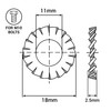 SKIR'CO (Pack of 50) Galvanised Flap Washers M10 External Locking
