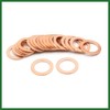 Motoforti 13mm Inner Dia Copper Crush Washers Flat Sealing Gaskets