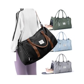 Weekender Duffel Bags for Women Men, Travel Totes Bag for Airplane, Cute Sports Gym Dance Bag Overnight Luggage Bag with Wet Pocket Shoe Compartment, Carry On Hospital Bag for Labor and Delivery