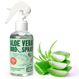 Samorillo Aloe Vera Bird Spray - 8.5oz/251mL - Non-Toxic Bird Bath Relieves Dry/Itchy Skin & Softens Feathers - Made in USA - Safe & Effective for All Birds - Promote Healthy Plumage - Odor-Free