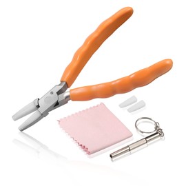 LEONTOOL 6" Stainless Steel Flat Nose Pliers Repair Adjustment Tool with Nylon Jaws