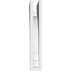 Ekena Millwork BKTP02X12X12HUG Standard Hughes Architectural Grade PVC Brackets, 2"W