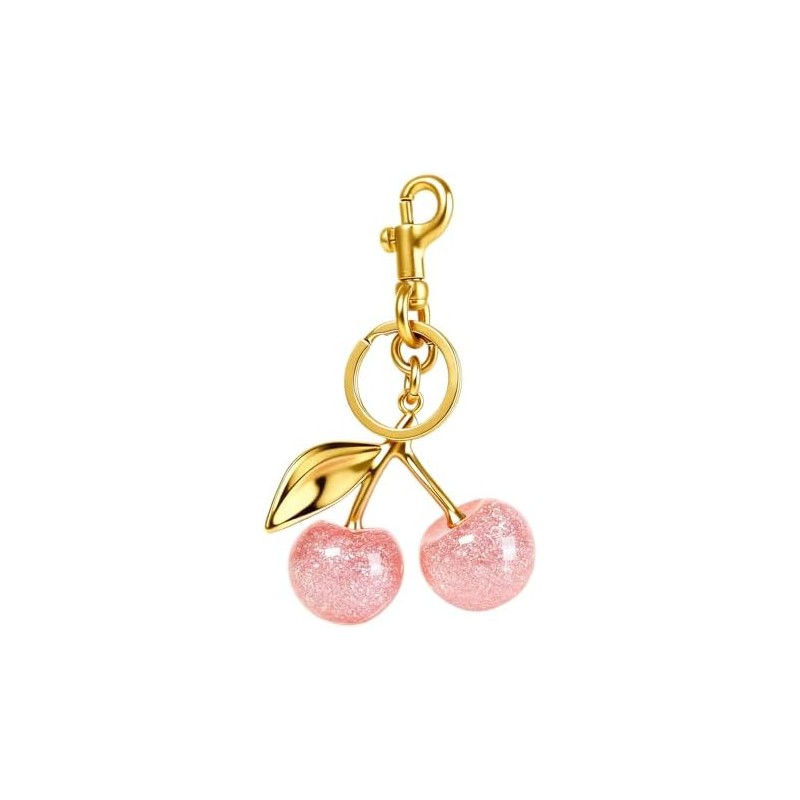 Llavero de cerezo, accesorio para cartera, regalo para mujer
