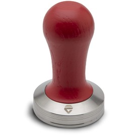 Lelit PLA471R Tamper for LELIT57 Filter, Stainless Steel, Red Wooden Handle