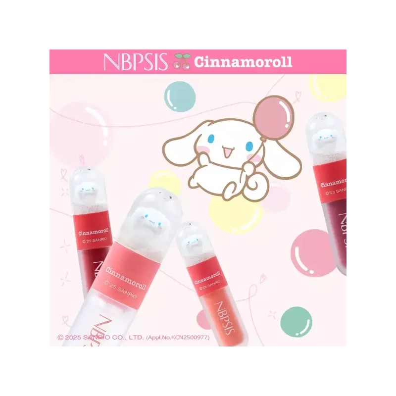 NVPsys 엔비피시스 시나모롤 안지워지는 착색 립 틴트 (체리) NVP Cinnamoroll
