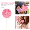 1Pcs Lollipop Crafts Lollipop Prop Cosplay Clown Swirl Lollipop Suckers