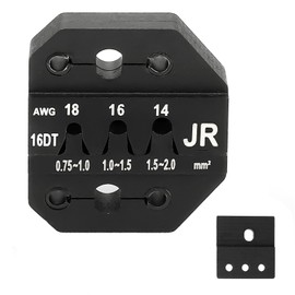 JRready ACT-16DT Crimp Die for Open Barrel Crimping Tool ACT-LY Frame, Deutsch DTM Connector Pin Crimp Die for Size 16 Stamped Contacts(14-18AWG)