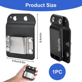 Clip on Belt Clip Made of Stainless Steel, Drill Holder Tool Holder for Tool Belt, Hammer Holder for Belt, Tool Bag Belt Tape Holder Compatible with Cordless Drill Impact Wrench