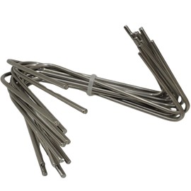 Hunsaker 12-Pack 13 Gauge Meat Hooks for Smokers & Grills - Premium 304 Stainless Steel Construction - Durable and Rust-Resistant BBQ Hooks for Perfectly Grilled Meats