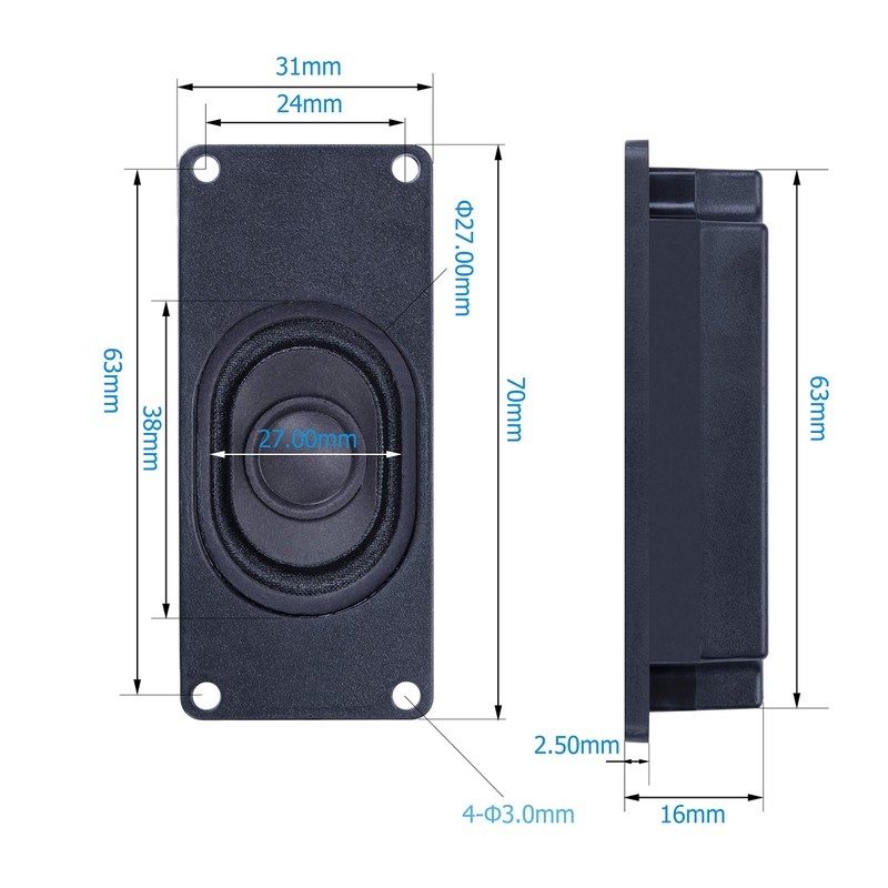CQRobot Speaker 3 Watt 4 Ohm Compatible with Arduino Motherboard,