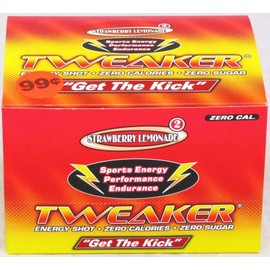 Tweaker Strawberry Lemonade Energy Shots Zero Calories 2 oz Bottles 12 Count Box