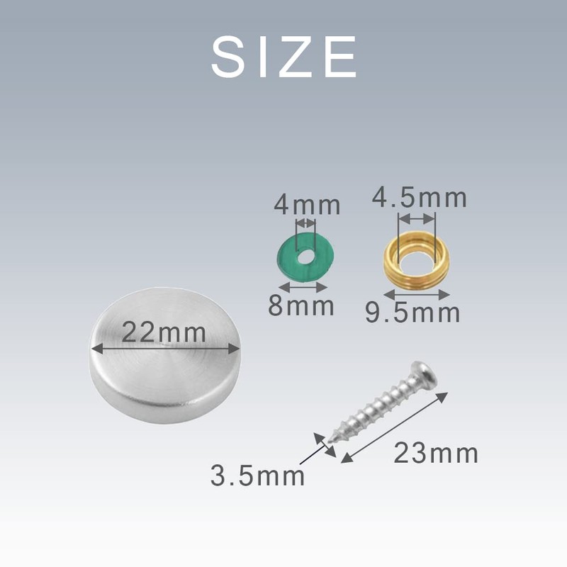 TKY Cosmetic Screws, Decorative Screws, Plate, Cover, Cap, Fixing, Decorative,