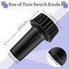 WokHok Lamp Turn Knob,Light Lamp Turn On/Off Switch Knobs Replacement,