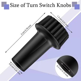 WokHok Lamp Turn Knob,Light Lamp Turn On/Off Switch Knobs Replacement, Standard Size(20mm-8PCS),Socket Knob for Floor and Table Lamps