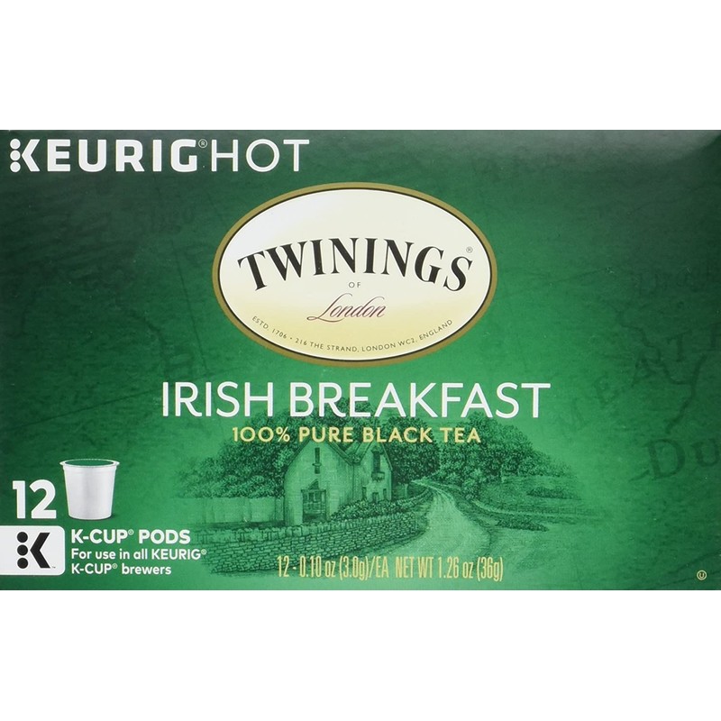 Twinings Irish Breakfast Tea Keurig K-Cups, 12 Count