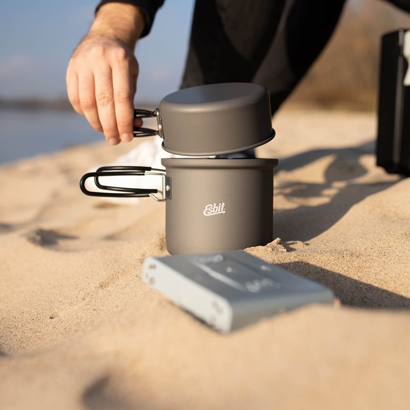 Esbit ESPT1000HA Camping Outdoor Pot, Cooker, Aluminum Pot, 33.8 fl
