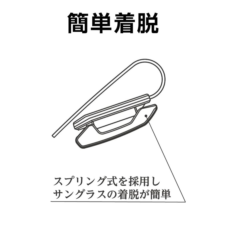 Seikou Sangyo EC-239 Car Accessories EXEA Sunglasses Holder Leather Look