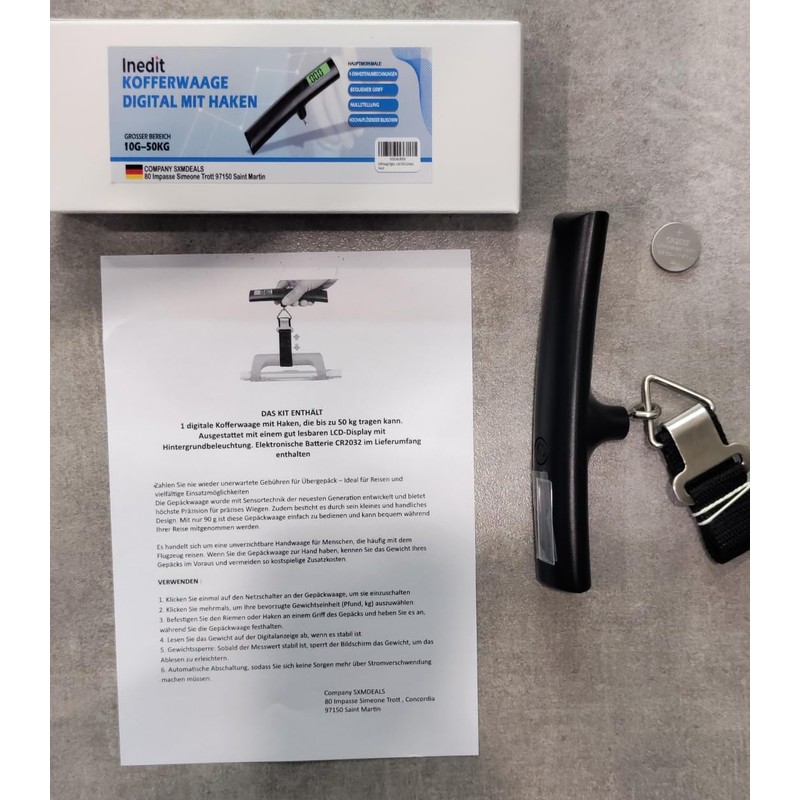 Digital Luggage Scales with Hooks - Suitcase Scales & Fish