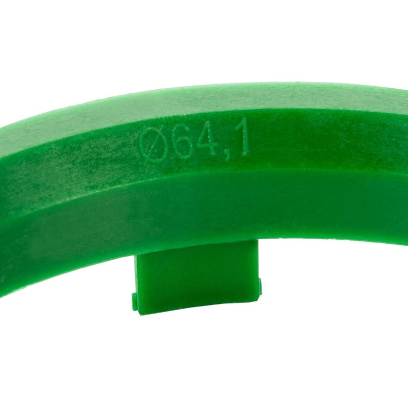 LST 4 x centring rings for alloy wheels, diameter 64.1