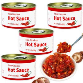 Savory Spicy Chili Sauce – Mushroom & Pepper Blend,Low Sugar, Gluten-Free Hot Sauce – Perfect for Stir-Fry, Tacos, BBQ & Dipping – Rich Flavor, No Artificial Additives – 4 Bottle
