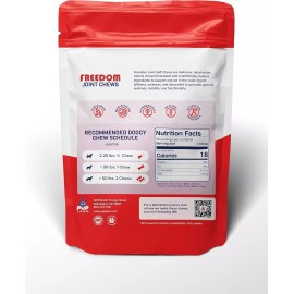 Pup Labs Freedom Joint Chews - Delicious Dog Hip and Joint Supplement - Vitamins Packed.