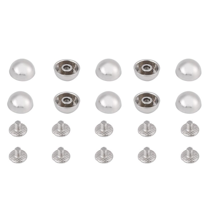 20pcs Rivets Studs, Screw Mushroom Rivets Buttons Dome Shape Rivets