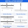 150W LED Canopy Light, 21000LM 5700K, Surface Mount LED Gas