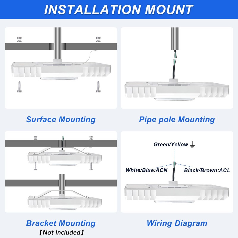 150W LED Canopy Light, 21000LM 5700K, Surface Mount LED Gas