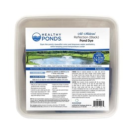 Healthy Ponds Pond Water Dye, Reflection (Black), 5 x 5 oz Water Soluble Bags, Treats up to 2.5 Million Gallons