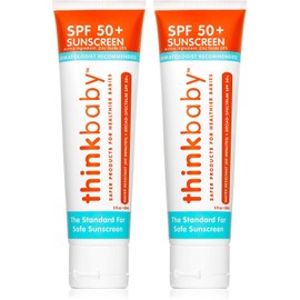 Thinkbaby - SPF 50+ Braod Spectrum Organic Sunscreen - 3 oz - 2 pack