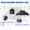 Engine Motor Mount Set & Transmission Left Mount Compatible with