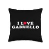 I Love Gabriello Matching Girlfriend & Boyfriend Gabriello Throw Pillow