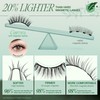 LASHVIEW Upgrade Soft Magnetic Eyelashes with Applicator, Reusable Soft Magnetic