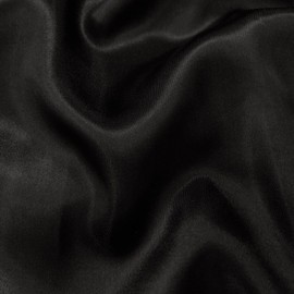 AK TRADING CO. 60" inches Wide-by The Yard-Charmeuse Bridal Satin Fabric for Wedding, Apparel, Crafts, Decor, Costumes (Black, 20 Yards)