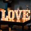 Letras Letra J Luminosas Led Decoracion Adorno Centro Mesa Boda