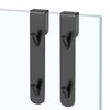 KITHOLD 7 Inch Extended Shower Door Hooks, 2 Pcs Shower
