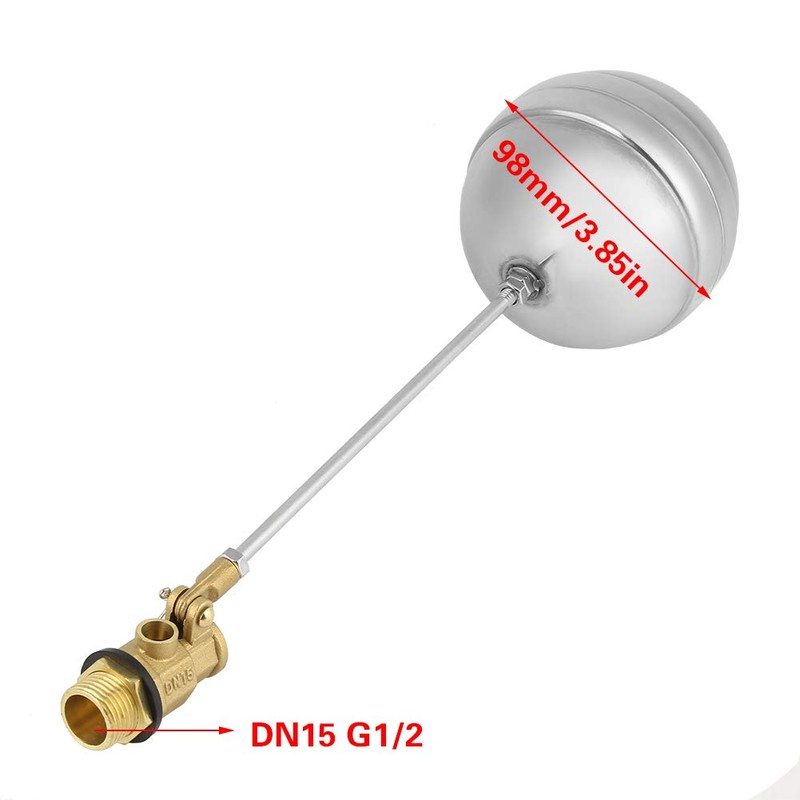 DN15 G1/2 Brass Float Ball Valve Male Thread Water Floating