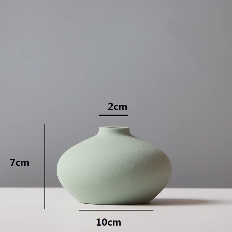 AIVAR Pottery Flower Base Vase Single Vase Nordic Stylish Set